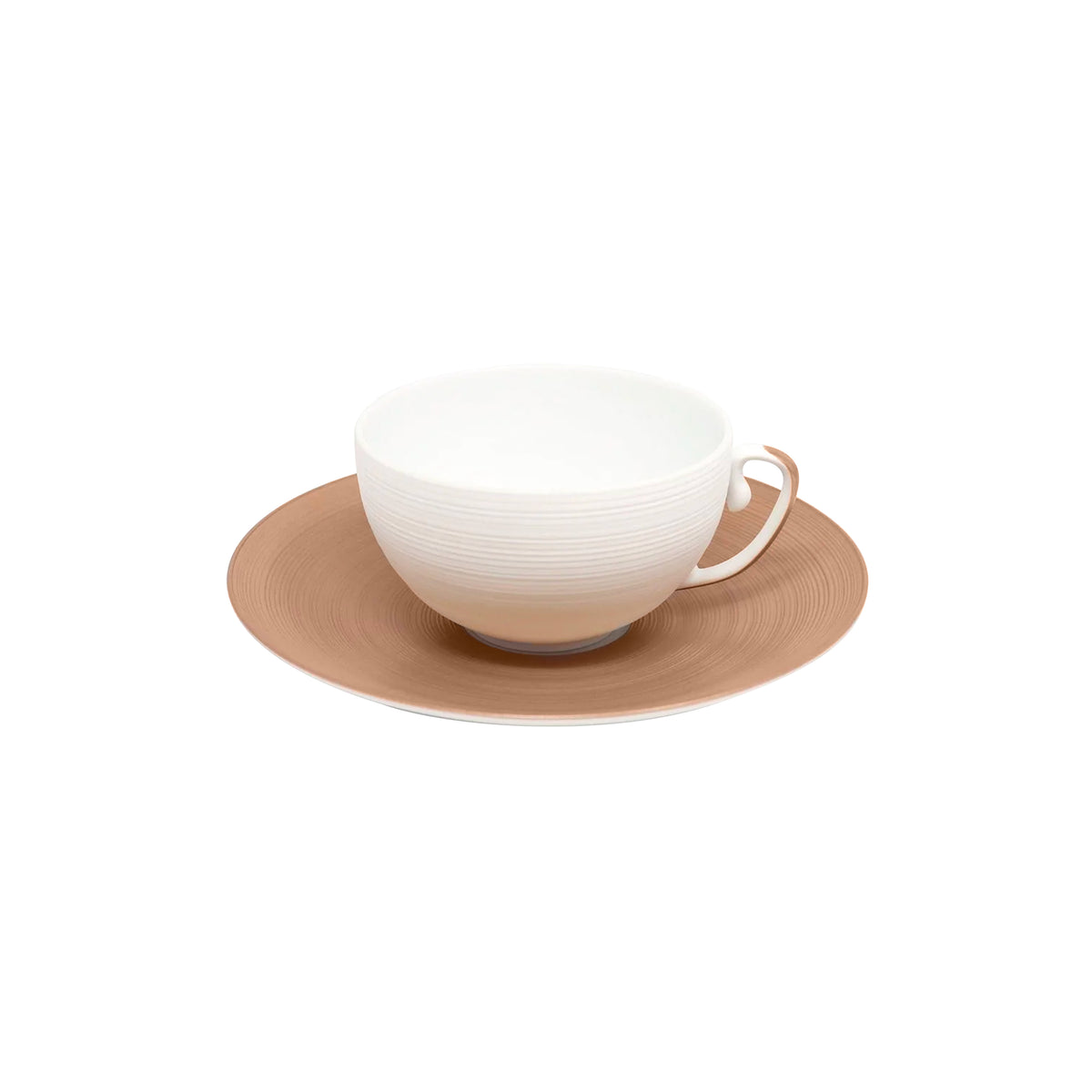HEMISPHERE Rose Métallique - Tasse thé & soucoupe