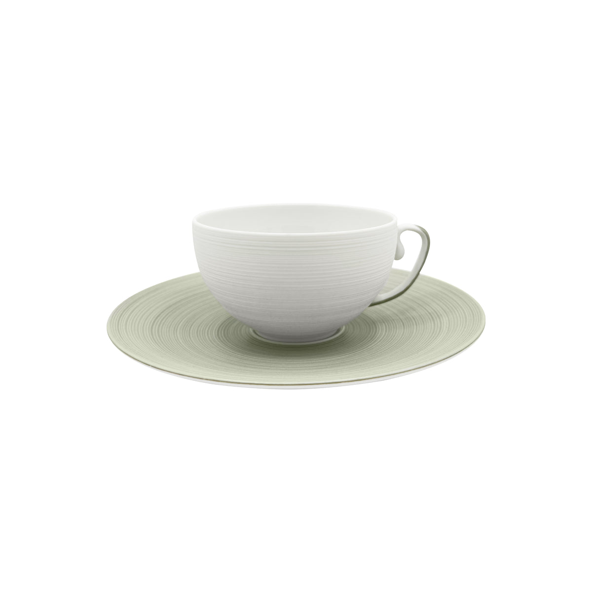 HEMISPHERE Vert Kaki - Tasse thé & soucoupe