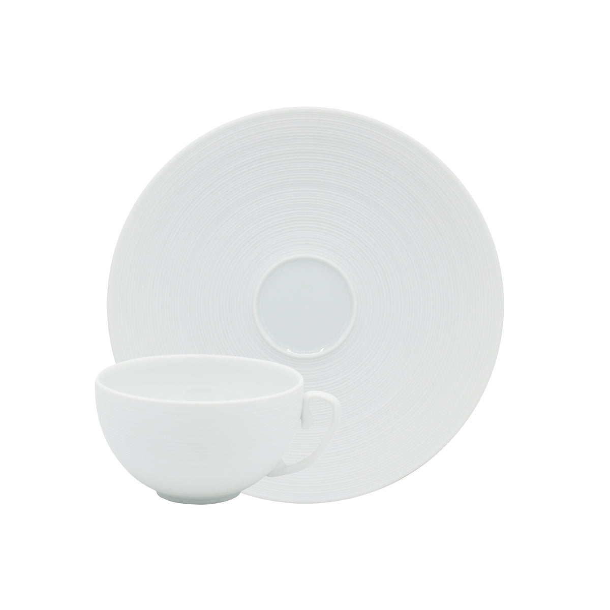 HEMISPHERE Blanc Satiné - Tasse thé & soucoupe