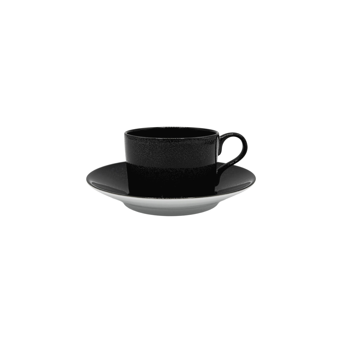 NOIR PAILLETÉ - Tasse thé & soucoupe