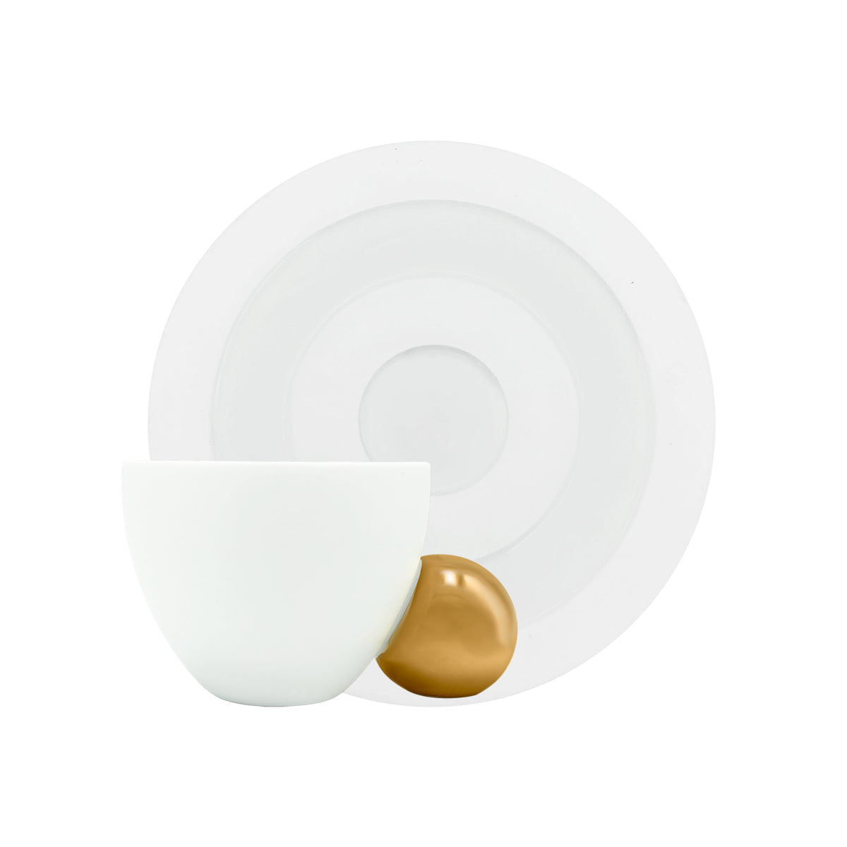 Rêve by Thomas Bastide - Coffret deux tasses thé & soucoupes or