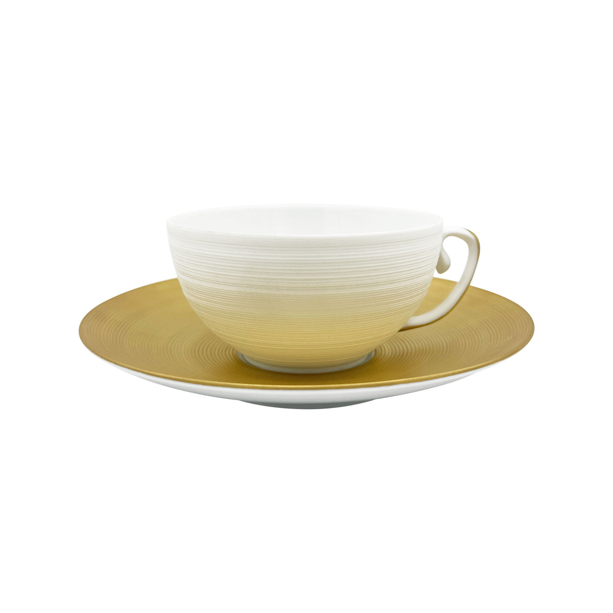 HEMISPHERE Or - Tasse déjeuner & soucoupe