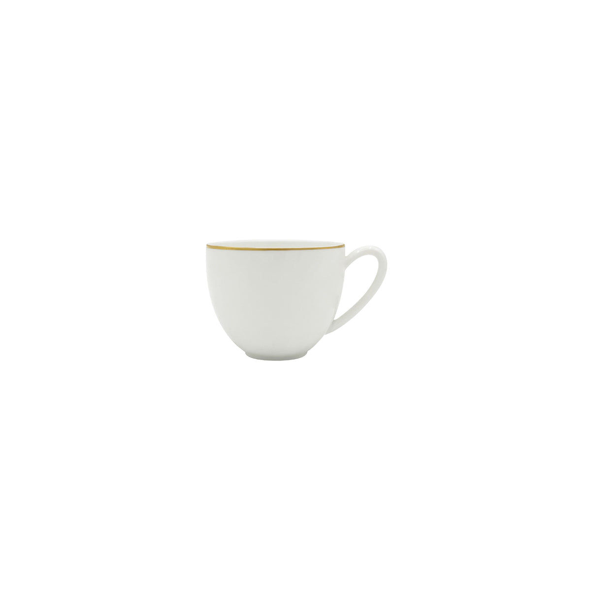 ARJUNA Blanc Filet Or - Tasse café & soucoupe