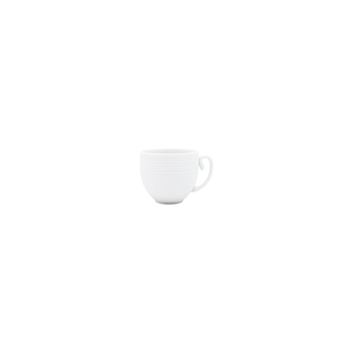 HEMISPHERE Satin White - Mocha Cup &amp; Saucer