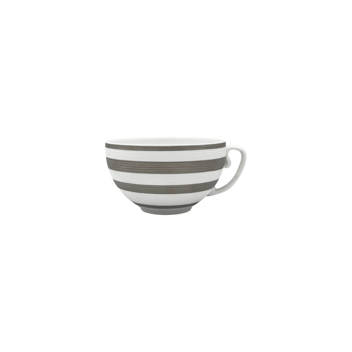 HEMISPHERE Rayé Platine - Tasse thé & soucoupe