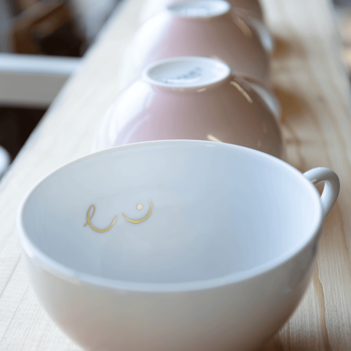 Octobre Rose - Coffret deux tasses thé & soucoupes