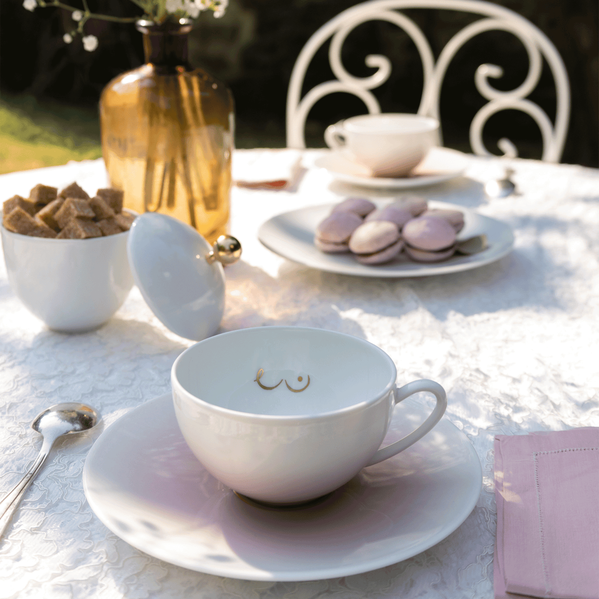 Octobre Rose - Coffret deux tasses thé & soucoupes