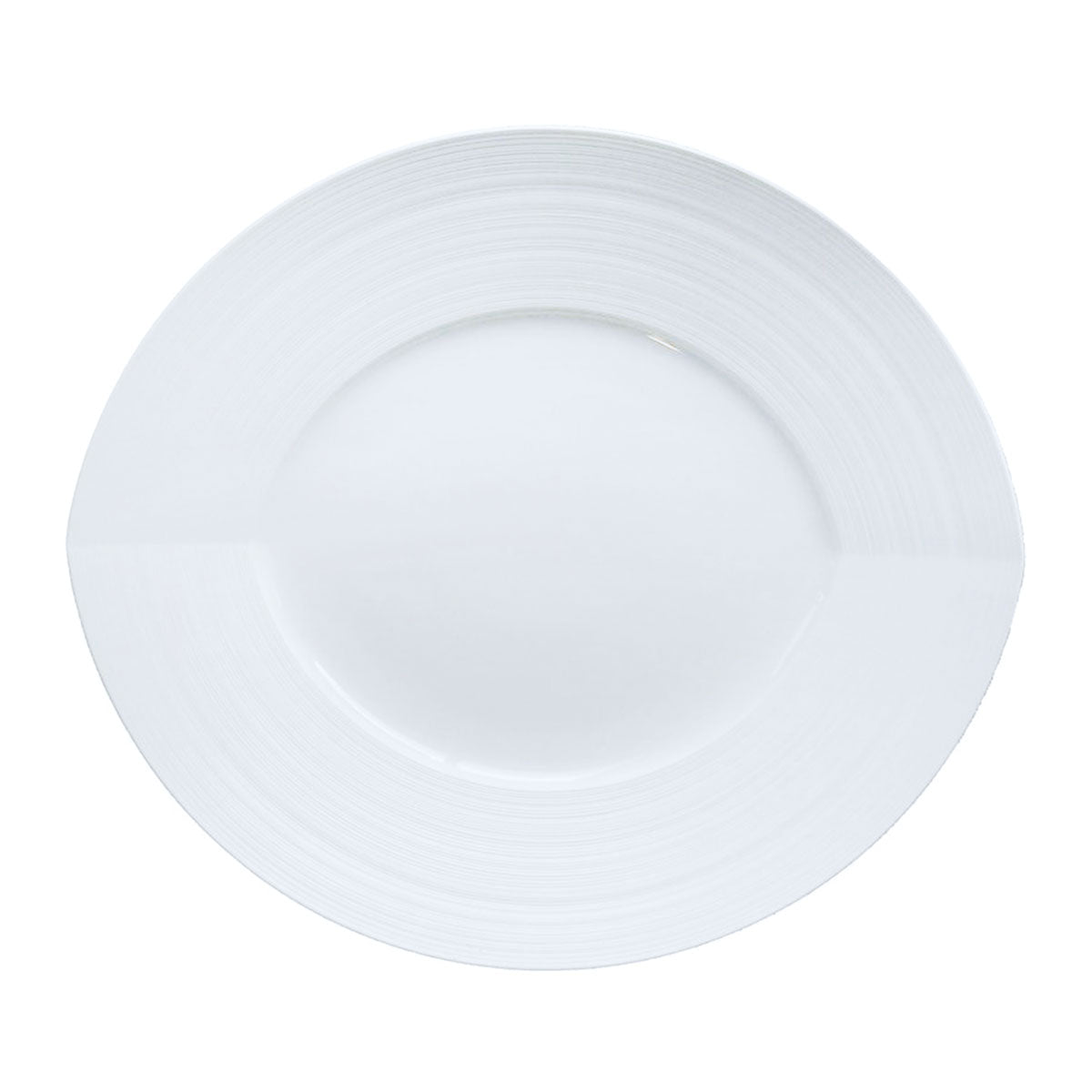 HEMISPHERE Blanc Satiné - Plat ovale GM